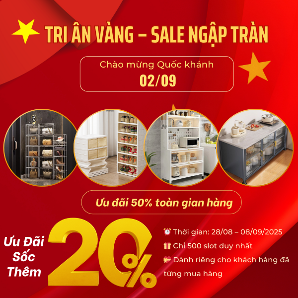Đại Tiệc Sale Mừng Quốc Khánh – Nhà Gọn Xinh, Rộn Ràng Đón Đại Lễ