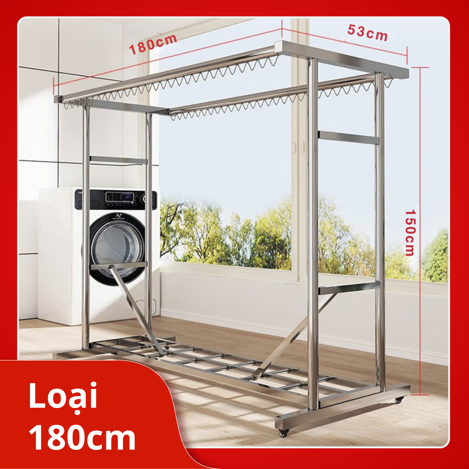 Giá phơi Inox 304 cao cấp Vando