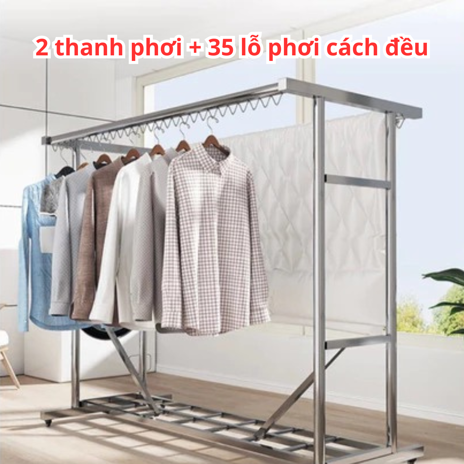 Giá phơi Inox 304 cao cấp Vando