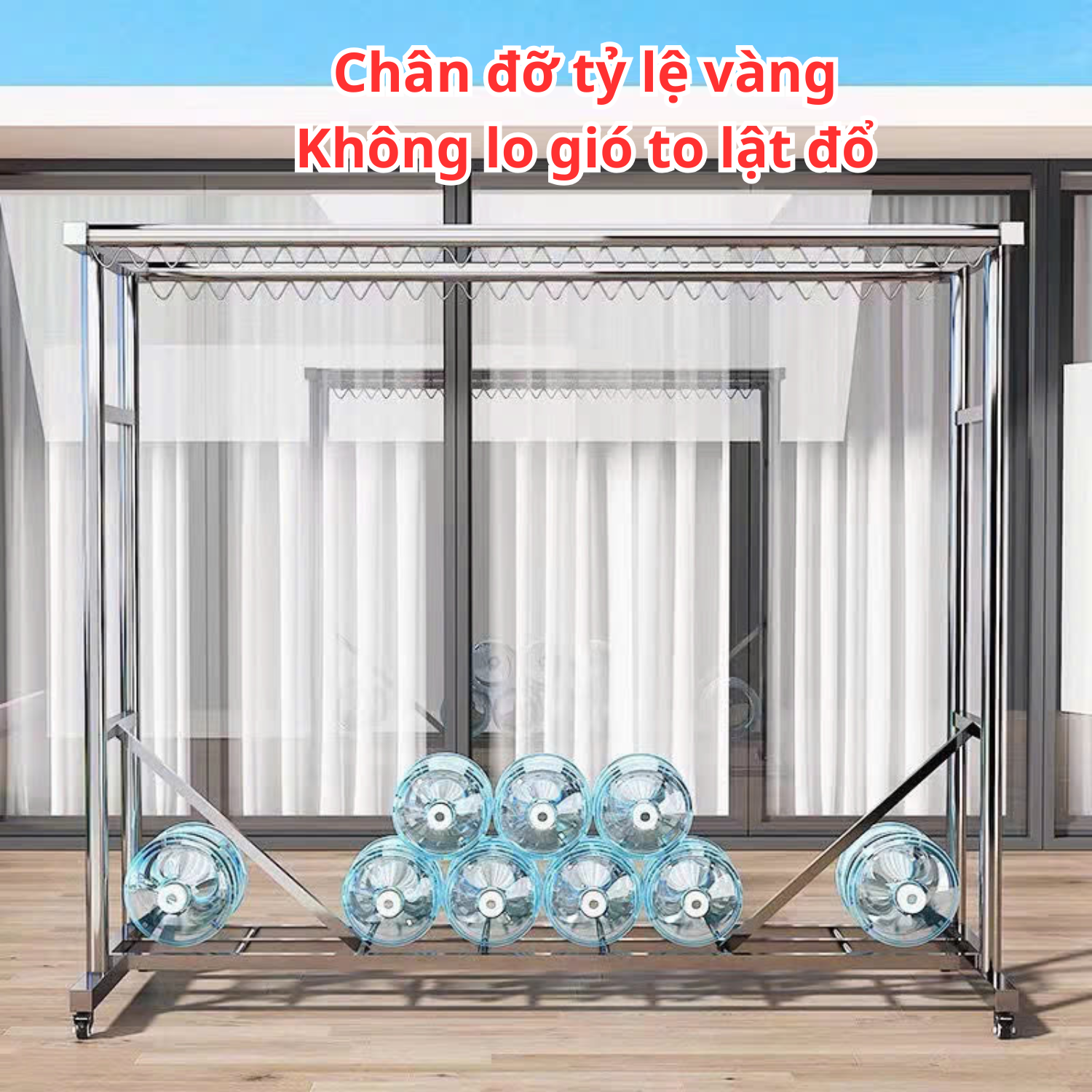 Giá phơi Inox 304 cao cấp Vando