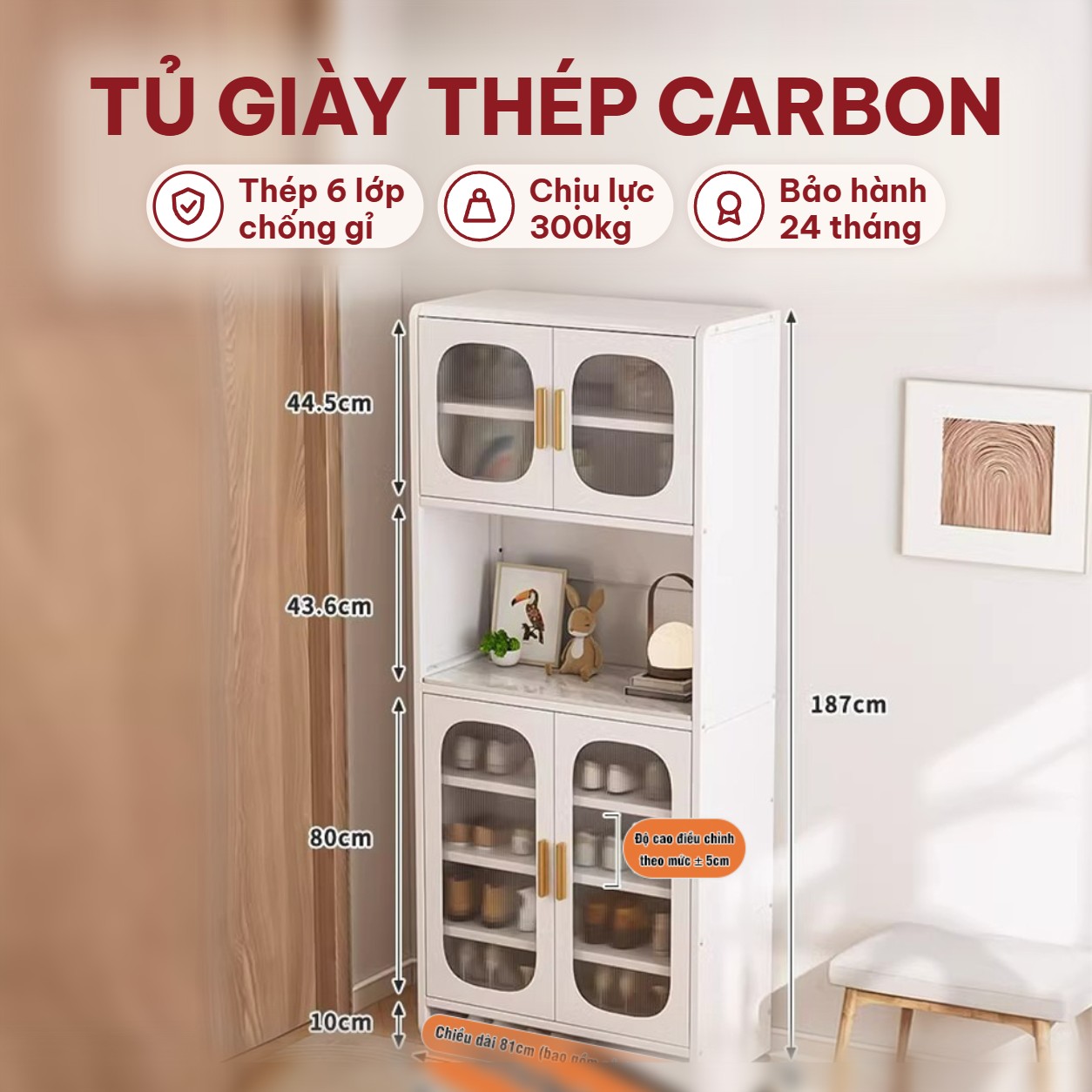 Tủ giày thép carbon cao cấp