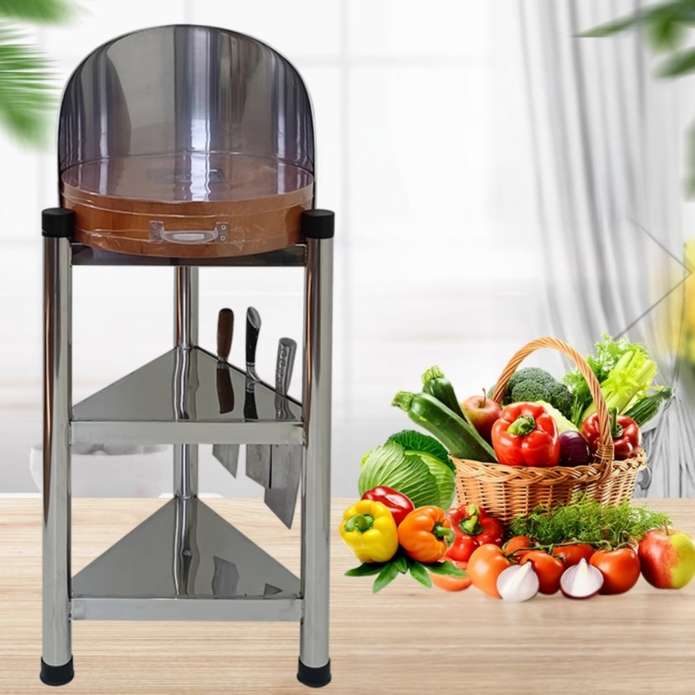 Kệ Thớt Chặt Thái Nhà bếp Inox 304 Vando – Chặt Gà Cá Chắc Tay