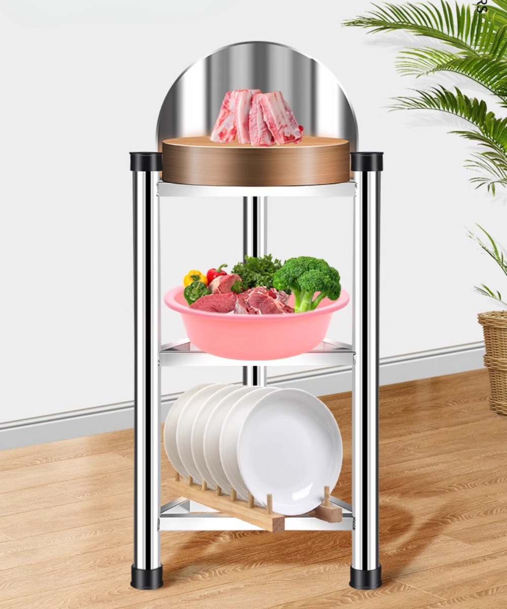 Kệ Thớt Chặt Thái Nhà bếp Inox 304 Vando – Chặt Gà Cá Chắc Tay