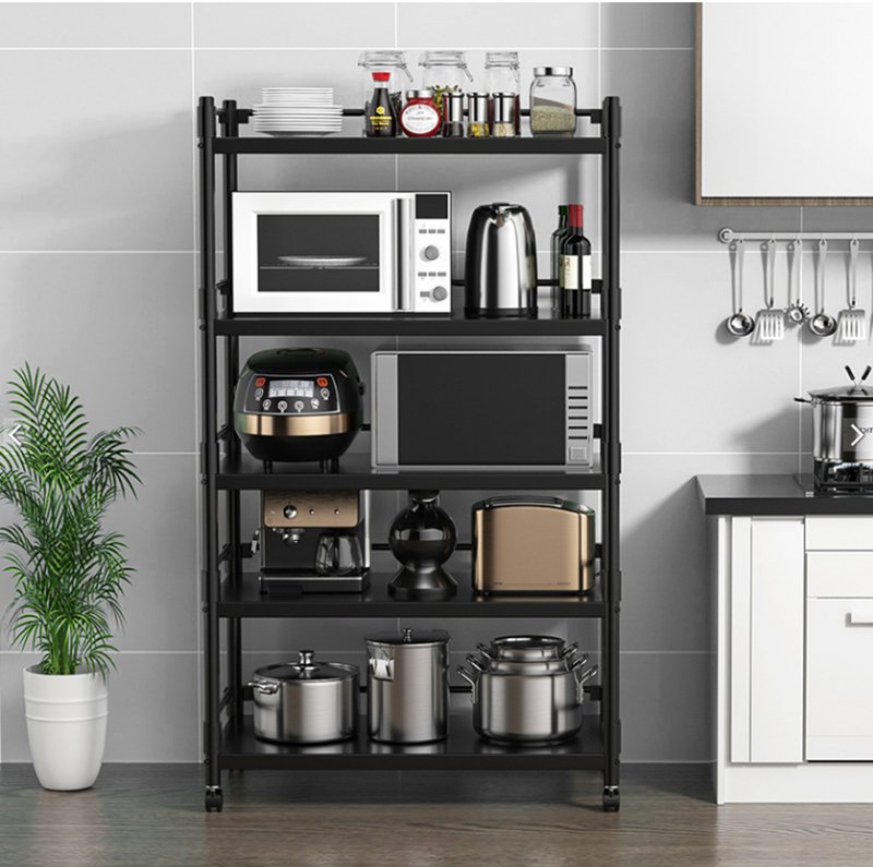 Kệ để đồ Đa Năng Thép Carbon Sơn đen tĩnh điện chính hàng Vando - Kệ Nhà Bếp 4215