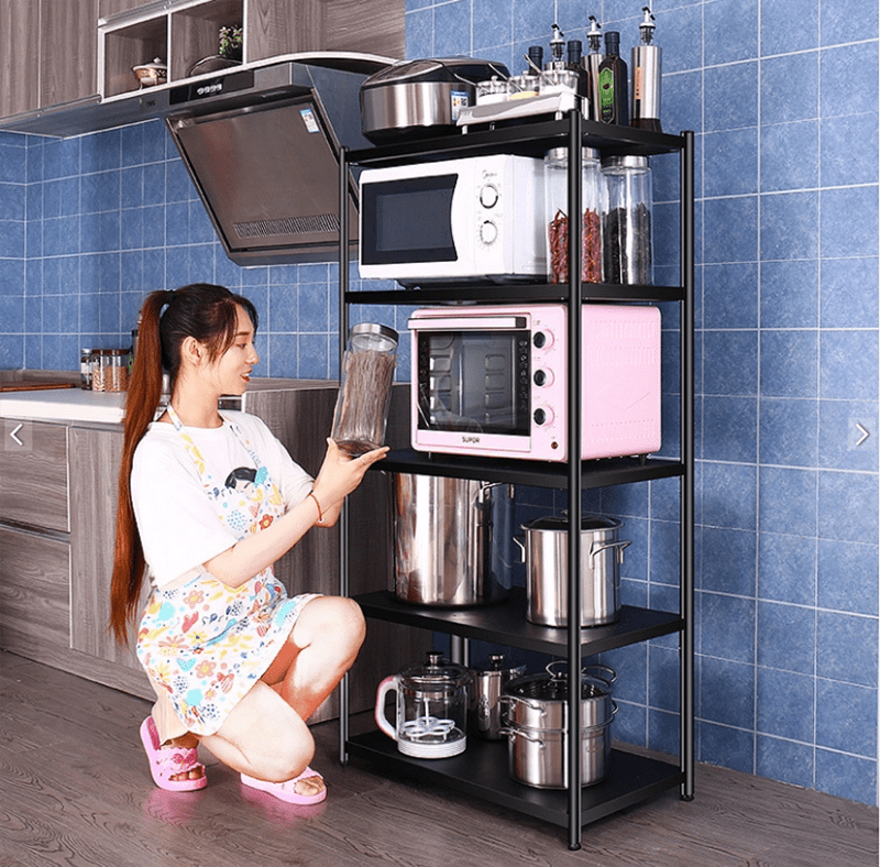 Kệ để đồ Đa Năng Thép Carbon Sơn đen tĩnh điện chính hàng Vando - Kệ Nhà Bếp 4215