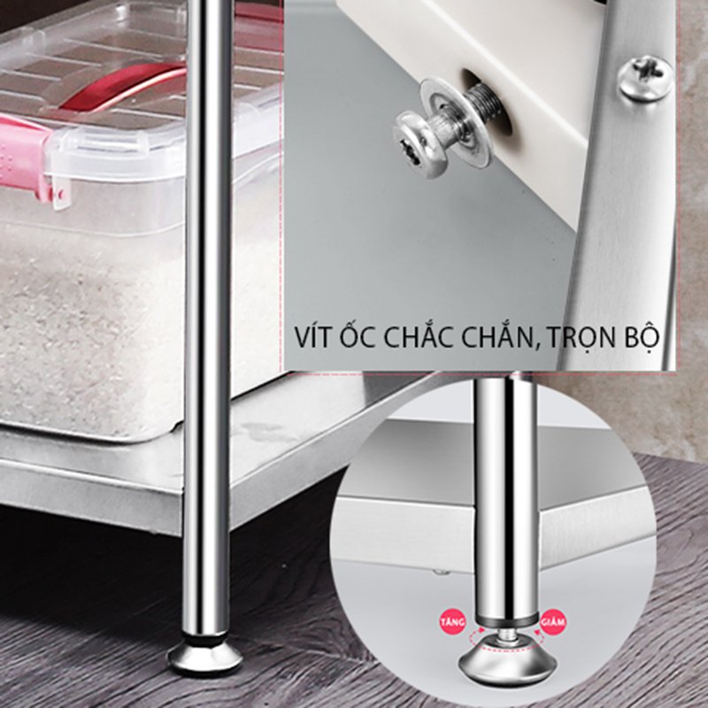 Kệ Để Đồ Nhà Bếp chính hãng VANDO Kệ Để Nồi Cơm Điện, Lò Vi Sóng, Lò Nướng, Gia Vị 4108