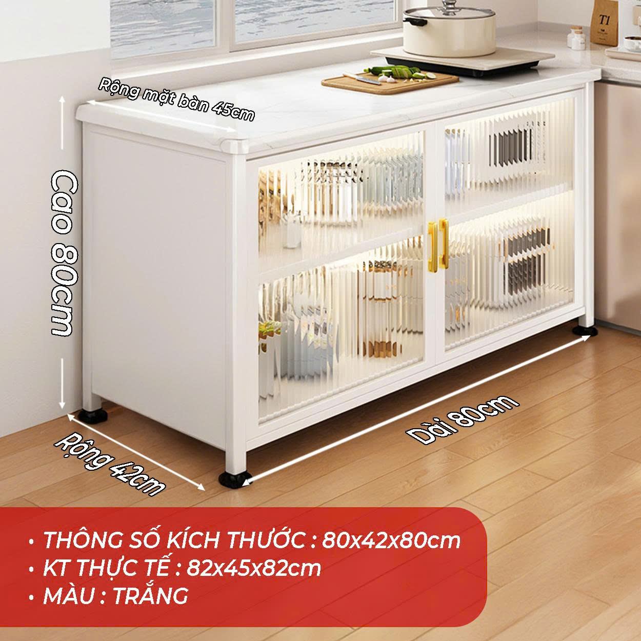 Tủ Bếp Mặt Đá Granite Cao Cấp Vando