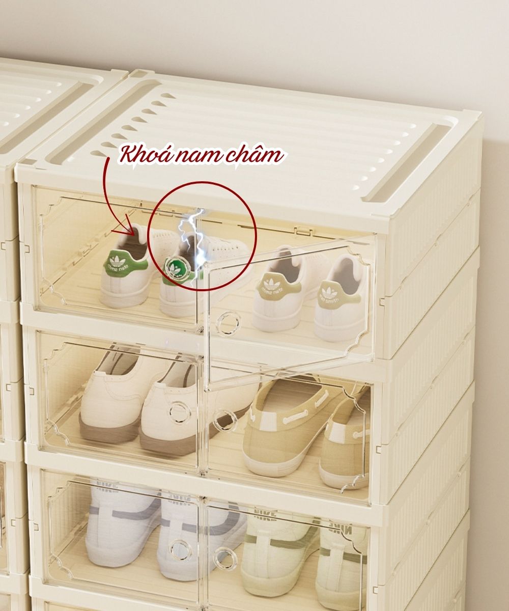 Tủ Giày Nhựa Nguyên Sinh Cao Cấp Vando