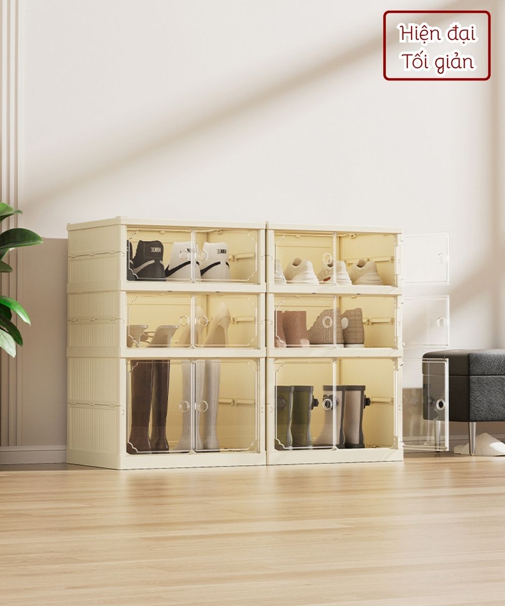 Tủ Giày Nhựa Nguyên Sinh Cao Cấp Vando