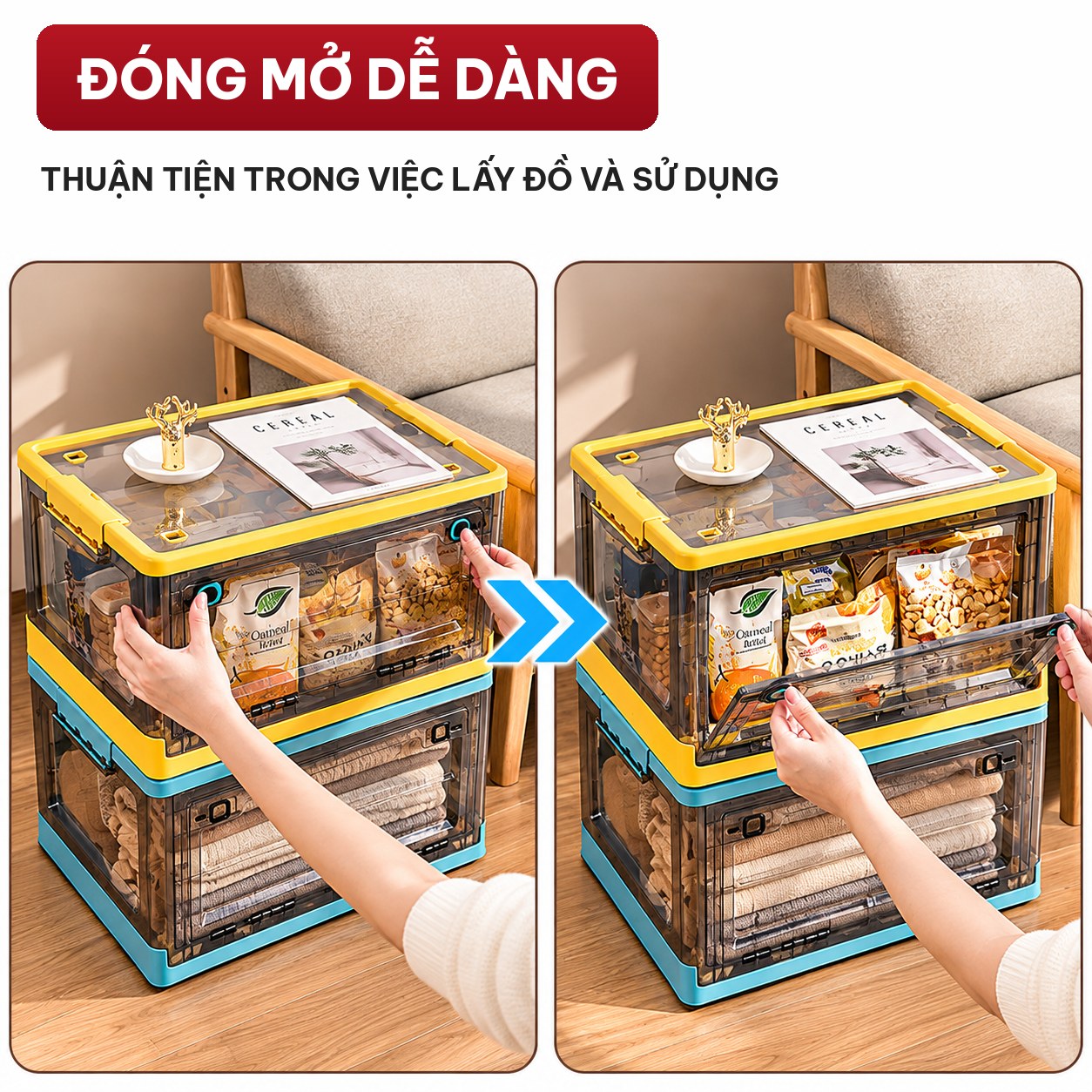Tủ hộp để đồ gấp gọn VANDO