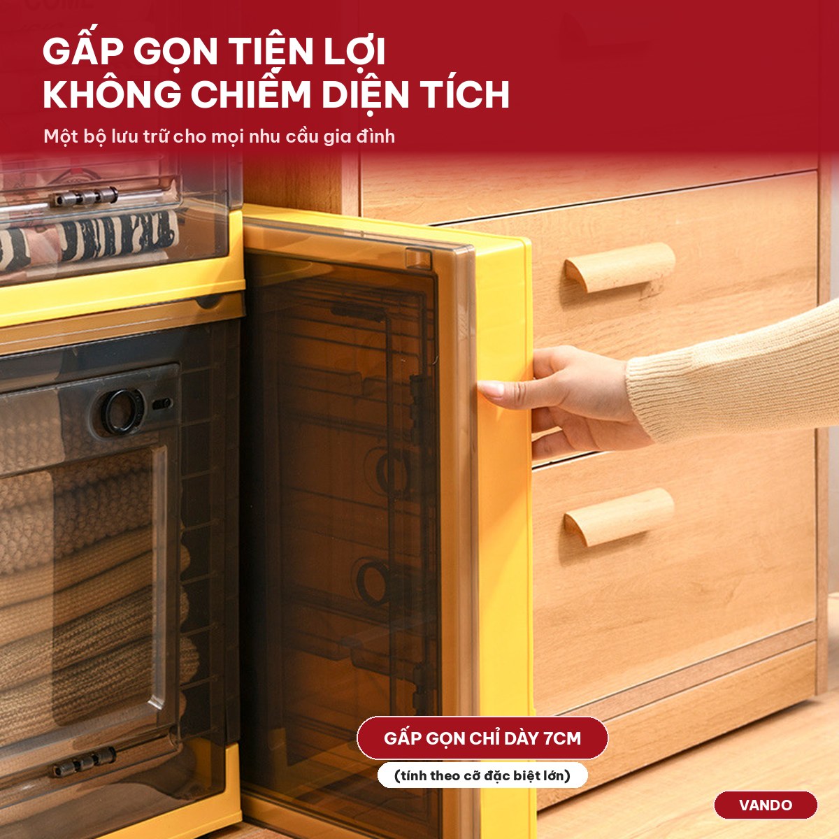 Tủ hộp để đồ gấp gọn VANDO