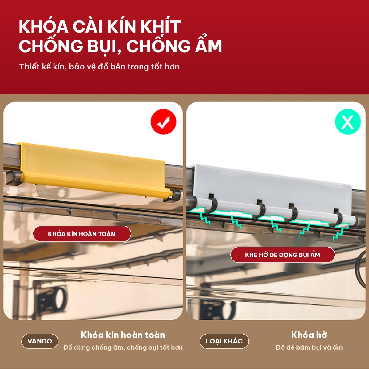 Tủ hộp để đồ gấp gọn VANDO