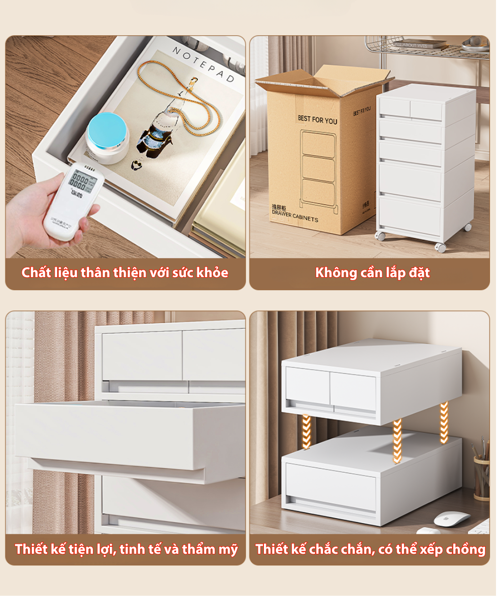 Tủ Ngăn Kéo Đa Năng Nguyên Khối – Gọn Gàng Chuẩn Phong Cách Hiện Đại